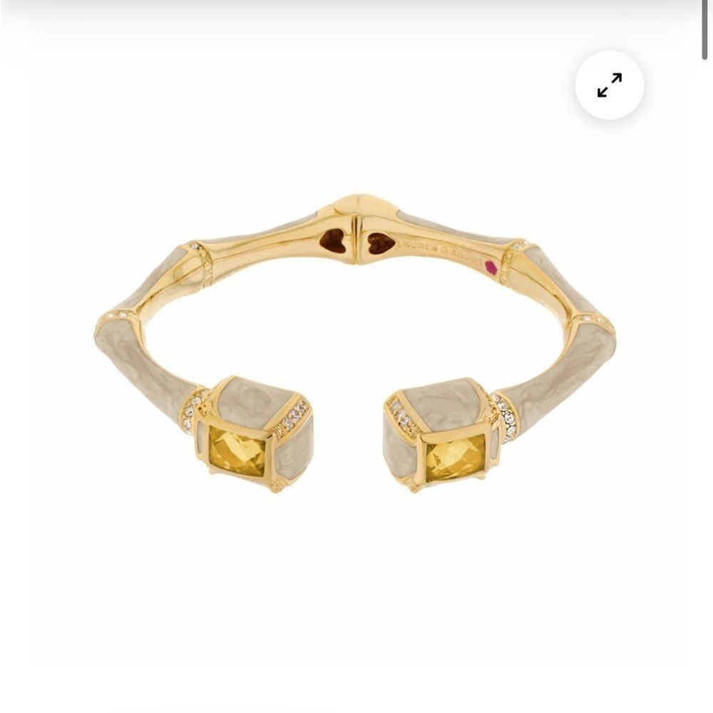 Lauren G Adams Cuff Style BambooโEnamel Bangle Bracelet